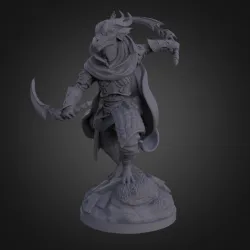 Dragonborn Female Warrior (2 Poses)