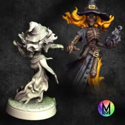 Female Lich - Cornelia the Flaming Lich Queen