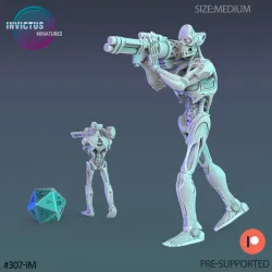 Future Robot Set A / Cyborg Scout / Skeleton Soldier / Exoskelet Officer / Space War Construct / Steampunk Battle Robot / Invasion Army / Cyberpunk Droid / Sci-Fi Encounter