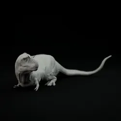 Gorgosaurus waking up 1-35 scale pre-supported dinosaur