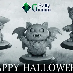 Happy Halloween! Spooky cats. Witch cat