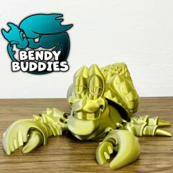 Hermit Crab Crabsta / Cute Claw Hugger Articulated / Print-in-Place Creature / Underwater Animal / Water Monster / Fantasy World Beast