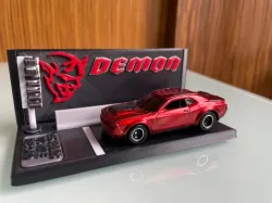 Hotwheels Dodge Challenger SRT Demon Display Base (Hellcat variant included)