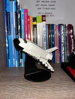 LEGO airplane stand