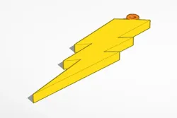 Lightning bolt earring