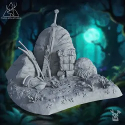 Lizardmen Campfire & Cache