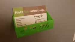Magnetic fridge business card holder customizable