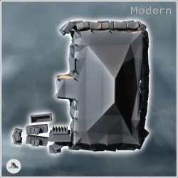 Modern command tent with ammunition crates (1) - Modern WW2 WW1 World War Diaroma Wargaming RPG Mini Hobby