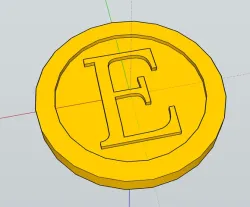Much needed coin that says E