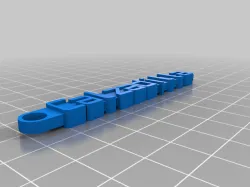 My Customized Message Keychain