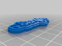 My Customized Multiline Tag or Keychain