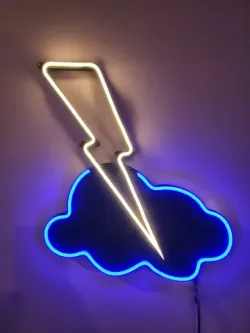 Neon Lightning Bolt