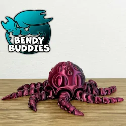 Octopus Splash / Squid Articulated / Print-in-Place Creature / Cute Tentacle Beast / Underwater Animal / Water Monster / Fantasy World