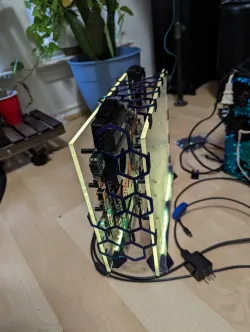 Plexiglass PC case stand and mounts 