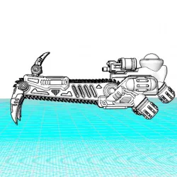 Project Cervantes-Cazador Main Weaponry Only (Double Chain Weapons and Heavy Flame Cannon)