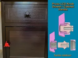 Prusa LCD Knob Drawer / Cabinet Handle