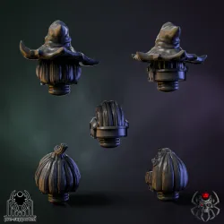 Pumpkin-Marine Head Bits Set#1 (x5 units)