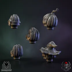 Pumpkin-Marine Head Bits Set#2 (x5 units)