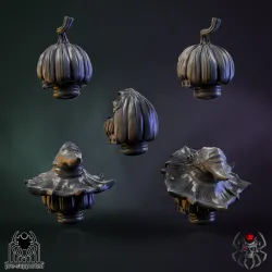Pumpkin-Marine Head Bits Set#3 (x5 units)