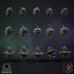 PUMPKIN-MARINE HEAD BITS SET (X15 UNITS)