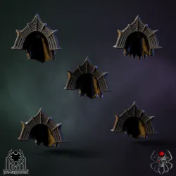 Pumpkin-Marine Shoulder Bits Set#2 (x5 units)