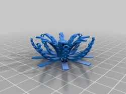 Radial-pattern print cooling test