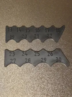 Radius gauge 13-22, 23-30