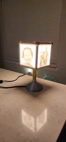 REMIX (designed new ring and clamping assy)- Lithophane Lamp by Les Kaye