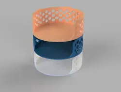 Round Sand Paper Holder (Stackable)