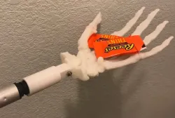 Safe Distance Trick or Treat skeleton hand