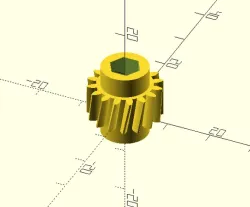 Slat adjustment gear for Venetian Blind