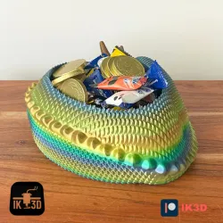 SLEEPY DRAGON CANDY BOWL / PLANTER - NO SUPPORTS