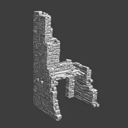 Small medieval castle ruin - tower