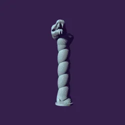 snake knife handle for casting
