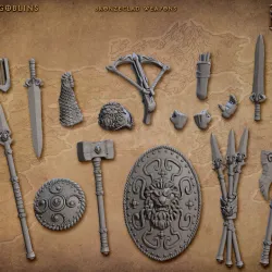 Standalone Weapons and Hands (Bronzeclad Greatgoblin)