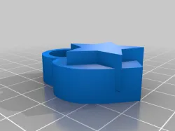 Star heart bead