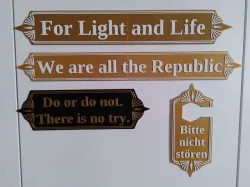 Star Wars Signs and Door Hanger