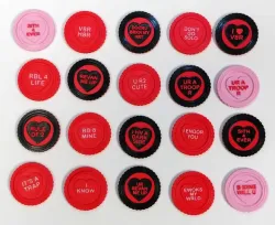 Star Wars Themed Valentine Conversation Heart Fidget Coins