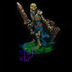 Supportless Skeleton Sample Wooden Shield