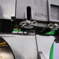 Tamiya Hornet Battery Retainer Door and Trans Brace