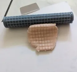 Texture Rolling Pin - Diamond Corner Tile Pattern