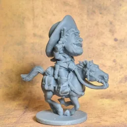 The Lone Rider of Eternity, Cartoon Gunfighter