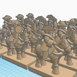 6mm late 17thCentury standing cavalry with pistols