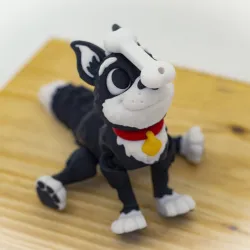 Adorable Flexi Puppy STL/3MF File, Cute Articulated Figure