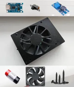 Battery powered 92mm PC Cooler