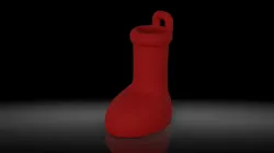 Big Red Boot Keychain