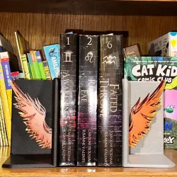 Book Ends with Back to Add your own Decoration