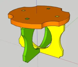 Children's plywood sitting chair - stolička z překližky