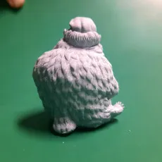 Christmas Owlbear Miniature - Pre-Supported
