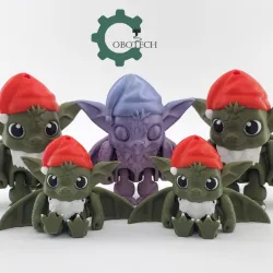 Cobotech Articulated Baby Santa Dragon by Cobotech
